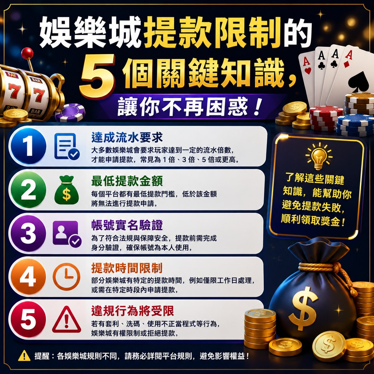 提款時遇到限制?這裡有你需要知道的關鍵資訊!
