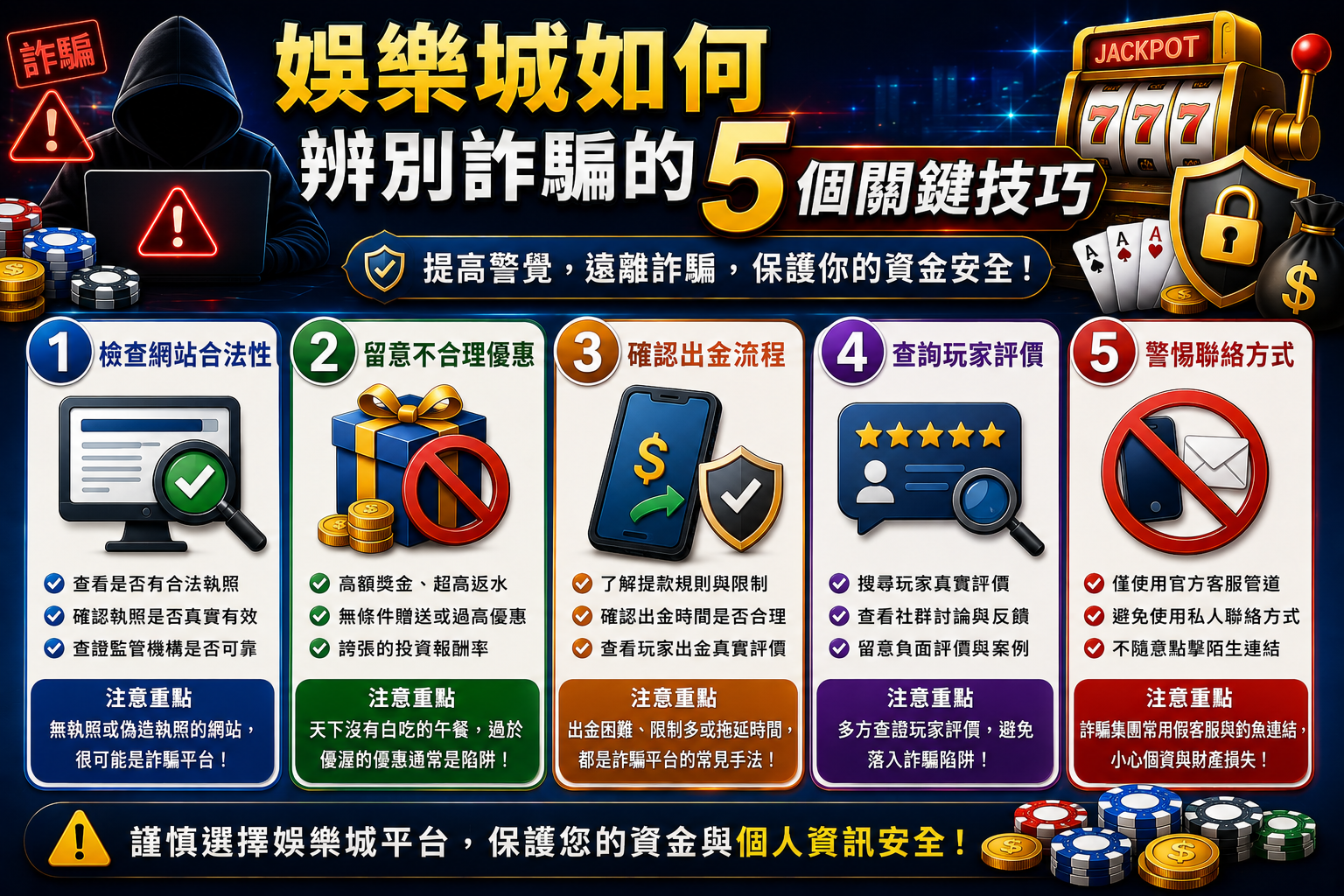 如何避開娛樂城詐騙？五個秘訣讓你安全遊玩