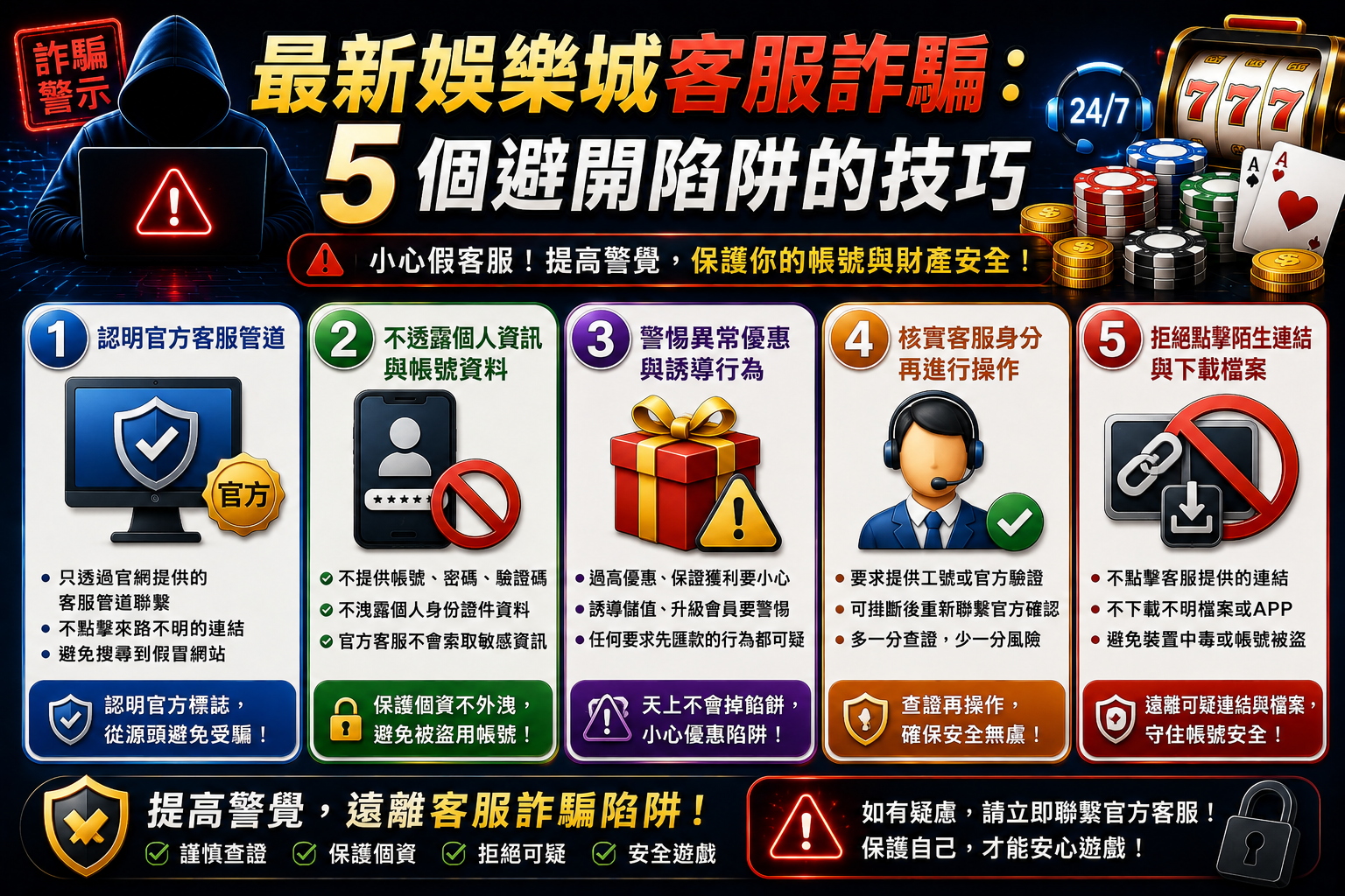 如何避免娛樂城客服詐騙？5 個實用技巧分享