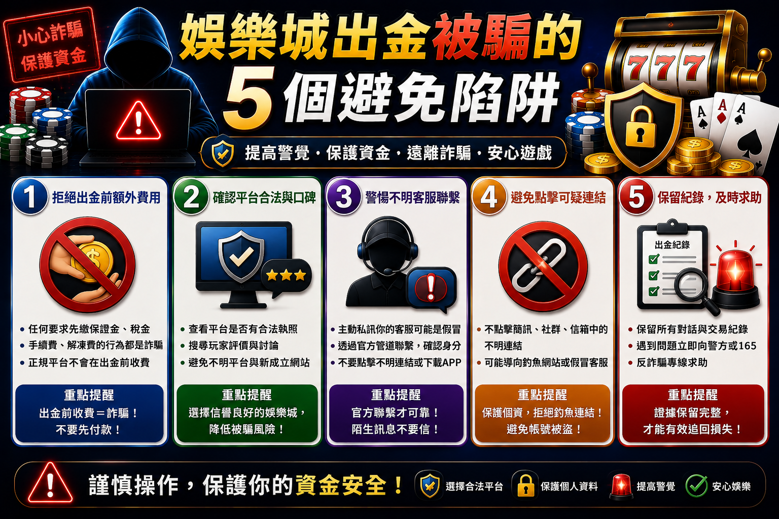 如何避免在娛樂城出金時被詐騙？這些技巧你一定要知道！