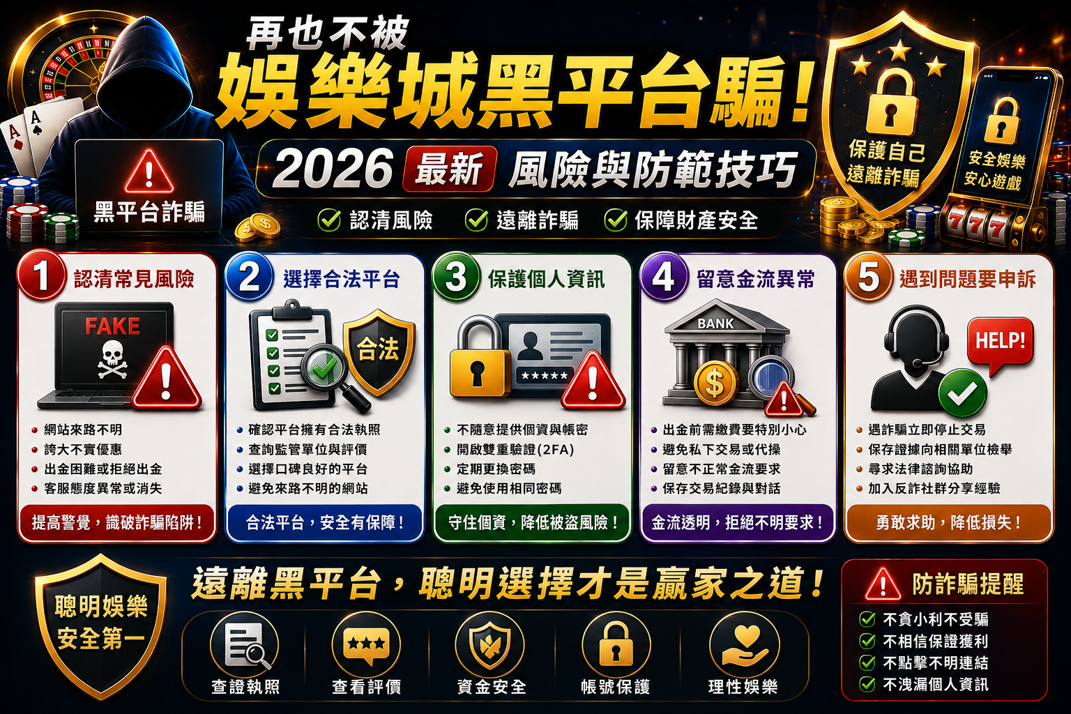 如何避免娛樂城黑平台的騙局？這些實用技巧讓你不再受騙