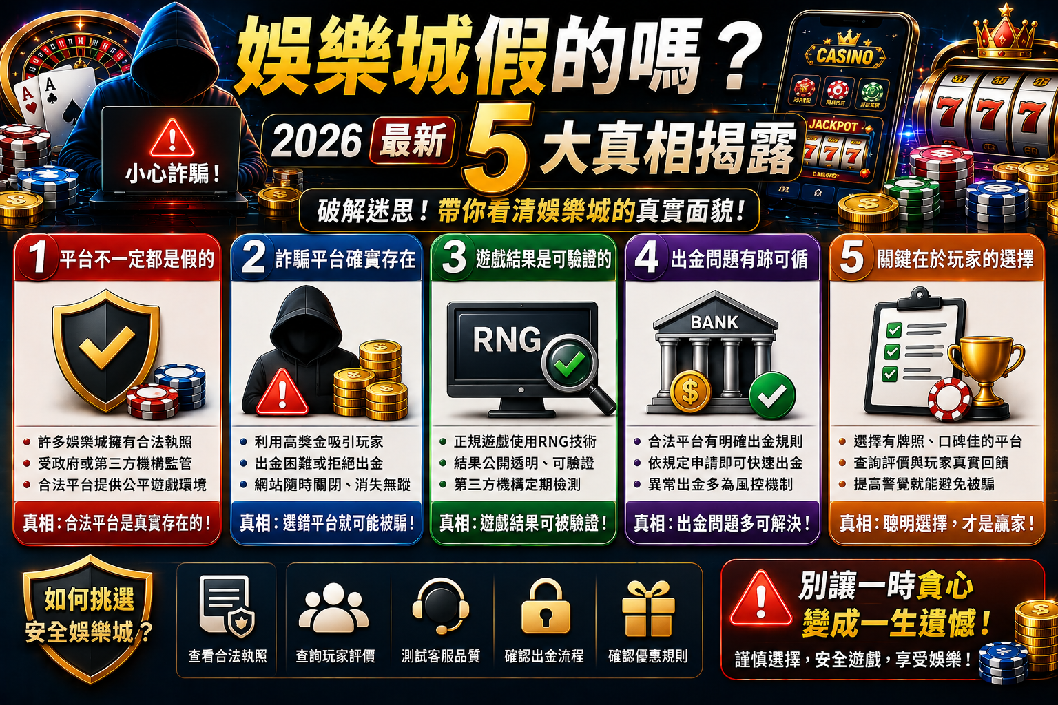 娛樂城真的安全嗎？揭開這些驚人真相讓你不再受騙